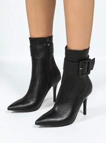 Botas casuales y elegantes de punta fina para mujer