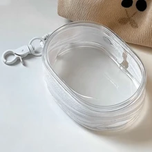 1pc Multi-Functional Storage Bag For Cosmetics, Electronic Cables, Perfume, Keys, Bracelets And Small Accessories,Portable Mini Transparent Zipper Storage Bag, Multifunctional Jewelry Organizer For Earphones, Charging Case, Keychain, Ring, Transparent Travel Accessory Pouch - Multicolor - View 6