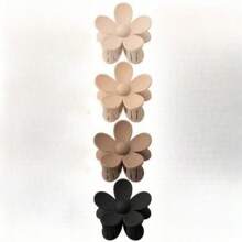 1/4/12 Stück tropisches Muster, lässig elegante ABS Harz süße Haarklammer Accessoires, geeignet für alle Jahreszeiten, Herbst Haarklammern, Blumen Haarspangen, Herbst Dekor Accessoires für Frauen, Blumenklammern Winter für Urlaubsoutfits Frau