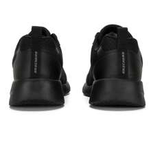 Skechers 男士轻便休闲运动鞋，透气网面跑步鞋 - 全黑色 - 查看 3