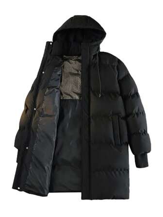 Men's Thickened Warm Winter Jacket, Casual & Stylish Mid-Length Parka, Couples Style