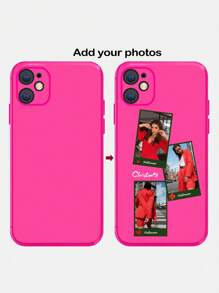 1pc Customized Christmas Fluorescent Shell Mobile Phone Case Compatible With Apple 16 15 14 13 12 11promax
