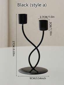 Romantic European Home Candlelight Dinner Wedding Decoration,Taper Candlestick Holders Metal Candle Stick Holders,Room Decor,Home Decor Modern Iron Candlestick For Romantic Wedding, Dinner, And Party Decor - Tall Candle Stand With Gothic Design For Home And Halloween Room Decor Home Decor Easter Decor Wedding Items