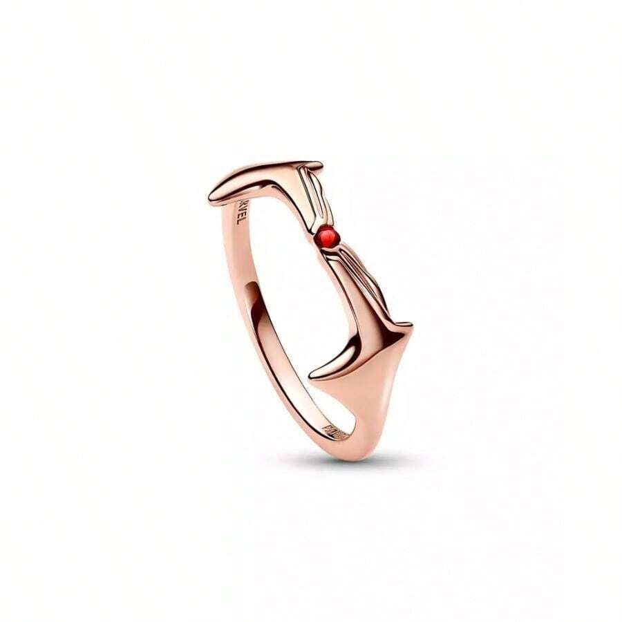 Anillo de  de  con piedra de cristal de Pandora - Oro rosa - Ver 1