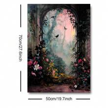 1pc Unframed Gothic Style Black Swan Art Retro Poster Dark Academia Moody Vintage Painting Canvas Print Wall Picture Ideal Gift For Dorm,Apartment,Living Room,Bedroom,Home Decoration
