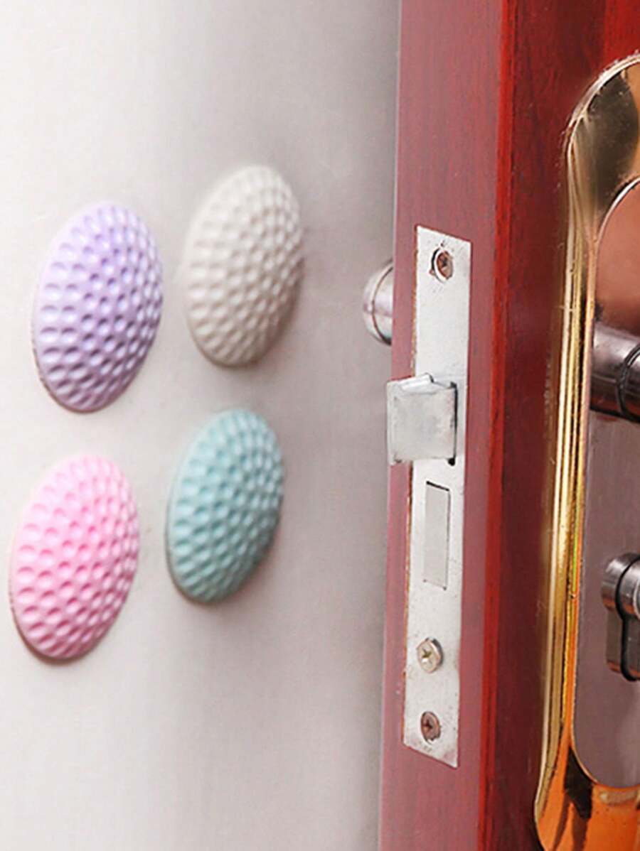10 miếng đệm giảm xóc cửa im lặng, thảm cản tường cho tay nắm cửa và ổ khóa, miếng bảo vệ đệm cao su, đa chức năng, màu sắc ngẫu nhiên Quà tặng tốt nhất - Nhiều màu - Xem 1