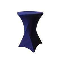 1 pièce Housse de table ronde élastique, lavable, convient pour bar, mariage, fête, banquet, fête de Noël, maison, dîner