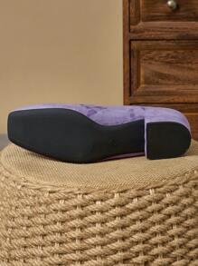 MonaNise 女士方头低帮时尚包跟高跟鞋，户外散步旅行休闲复古经典黑色高端休闲平底鞋情人节 - 紫羅蘭色 - 查看 7