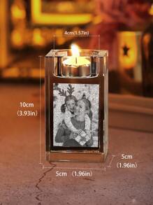 Crystal Candlestick Photo Customization,Personalized Custom Photo Laser EngravingInside The Crystal Candle Holder With Your Own Picture (Birthday, Wedding Gift, Memorial, Mother's Day, Valentine's, Personalized) Gifts Graduation - Multicolor - View 12