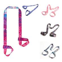 1 件瑜伽垫带，可调节耐用瑜伽垫带，拉伸带，腿部拉伸带，适用于瑜伽垫瑜伽锻炼 - 彩色 - 查看 2