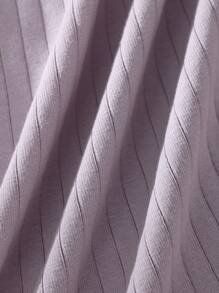 Paquete de 7 bragas de algodón acanalado de cintura media para mujer, bragas cómodas y elásticas tipo hipster para días de la semana