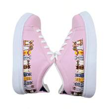 Tenis Bordados de Perros y Gatos - Rosa - Ver 1