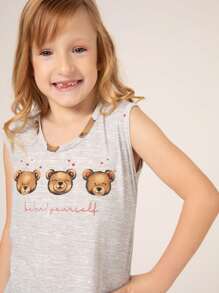 PIJAMA INFANTIL CURTO FEMININO - URSINHO