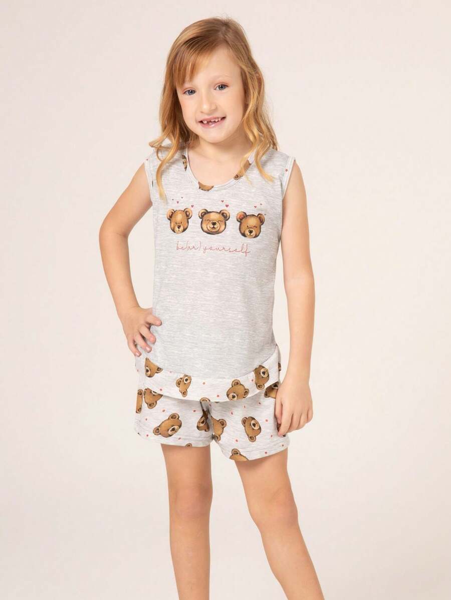 PIJAMA INFANTIL CURTO FEMININO - URSINHO