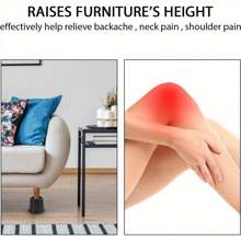 4 Pcs Bed Riser Premium Chair Risers, 3 Inch Heavy Duty Furniture Raisers Stand, Elephant Feet Aid Raising Lifting For Couch Feet Desk Leg Block Plastic Square For Sofa Bedpost - Variant1 - View 7