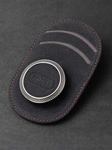 1 kẹp kính chắn nắng ô tô, giá đỡ thẻ kính bằng da PU, phụ kiện nội thất ô tô - Một cỡ - Xem 9