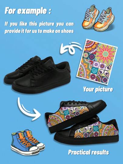 1 par anpassade syntetiska skridskoskor, personliga sneakers för bilder, anpassade skateboardskor, personliga låga syntetiska skateskor, fotosneakers, skräddarsydda sneakers för män och kvinnor, unika sport- och fritidsskor, presenter till brudgummen, jubileer, alla hjärtans dag, födelsedagar, bröllop , Bästa vänpresenter, perfekt för mamma/pappa/henne/honom/flickvän/pojkvän/fru/man/vän.