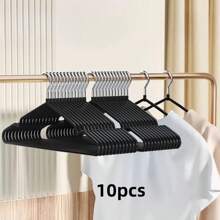 10/20/30/40件成人非不锈钢豪华静音衣架，家用晾衣架，奢华柔和色，无角度悬挂，防弯曲涂层晾衣架