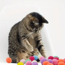 Drôles de poupées interactives en peluche DIY pour chats et chiens, pistolet pour l'entraînement intérieur, lance-boules de peluche silencieux à haute élasticité, pistolet de poupée sans danger