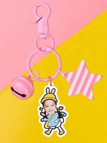 Customized Student Keychain - Funny Keychain With Portrait/ - High Definition Printing - Christmas Gift - Gift For Backpack Students - Double-Sided Photo - Keychain For Backpack