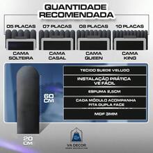 Headboard For Single Double Bed Box 60x20 Self-Adhesive Plate 7 Plates - 乾枯玫瑰色 - 查看 2