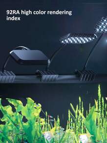 Aquarium LED Lamps  Aquarium Clamp Lamps Full Spectrum Aquatic Plant Lamps,Fish Tank Clamp Lamps For Glass Up To 15mm Thick, USB