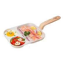 3-In-1 Non-Stick Multipurpose Frying Pan For Meats And Omelets - A632 - Màu be - Xem 3