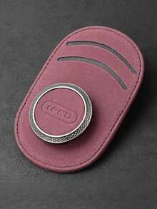 1 kẹp kính chắn nắng ô tô, giá đỡ thẻ kính bằng da PU, phụ kiện nội thất ô tô - Một cỡ - Xem 5