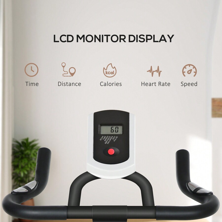 Sportnow SPORTNOW Indoor Exercise Bike, Stationary Bike, Cycling