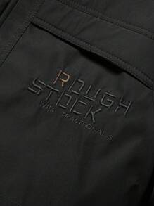 Chaqueta para exteriores impermeable y a prueba de viento con capucha desmontable para hombres, de 2024, de alta calidad, con forro térmico, de unicolor, de moda casual, resistente a la abrasión y con relleno cálido.