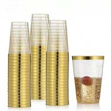 Vasos reutilizables gruesos para fiestas - Copas claras para cócteles/vino/champán para eventos al aire libre, bodas, bares, regalo para el Día de San Valentín - Multicolor - Ver 9