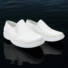 Zapatos Para Enfermeria Sin Agujetas Comodos Ligeros Resistentes Modelo 224 - Blanco - Ver 3