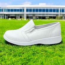 Zapatos Para Enfermeria Sin Agujetas Comodos Ligeros Resistentes Modelo 224 - Blanco - Ver 2