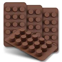 Silicone Fatbomb Mold,Mini Chocolate Cup Mold,Candy Mold,Peanut Butter Jelly Gummy Mold,Kitchen Accessories,Baking Tool - Chocolate Brown - View 3