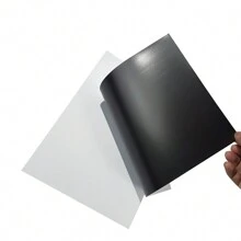 5/10pcs - A4 Size (8.3x11.7 Inches) Printable Magnetic Paper, 16mil Glossy Flexible Magnetic Sheets, No Adhesive Back, Suitable For Inkjet Printers - Black - View 5