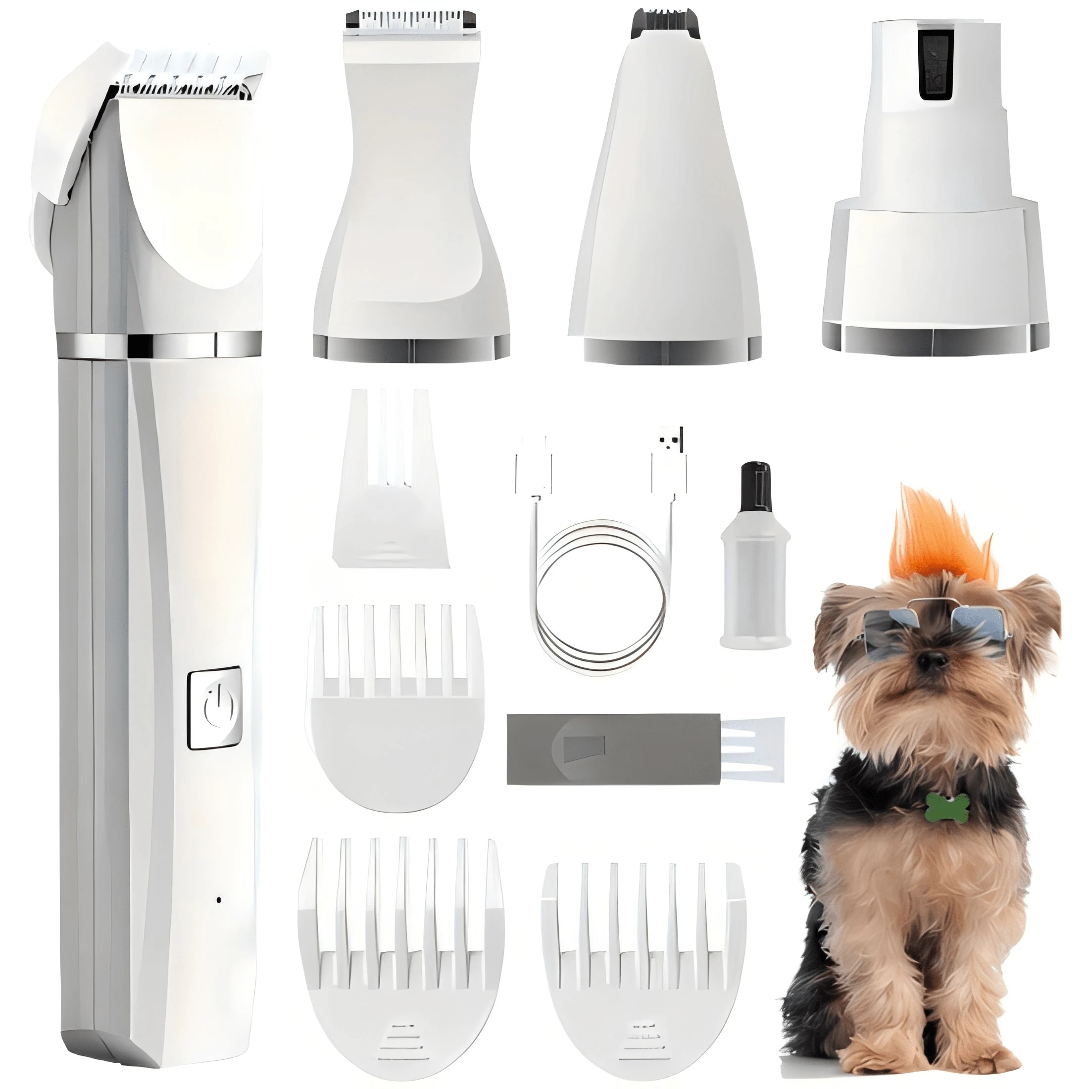 4 In 1 Electric Pet Clipper, Cat And Dog Hair Trimmer Set, Portable Pet