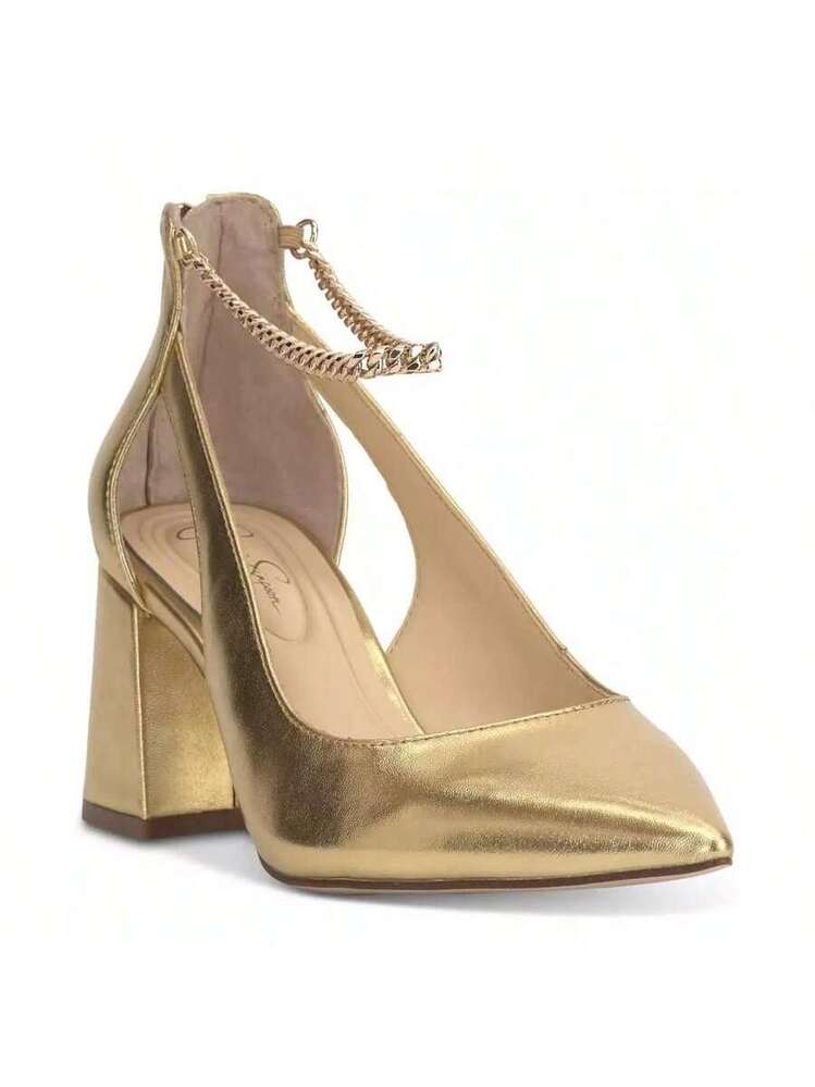 Jessica Simpson Women's Sylan Chain-Strap Cutout Pumps | SHEIN USA