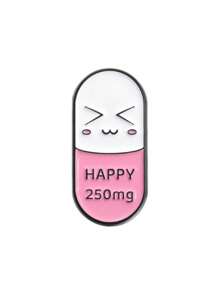 1 套可爱卡通珐琅胸针，配有彩色表情合金别针，是送给朋友的独特服装珠宝礼物 - 彩色 - 查看 14