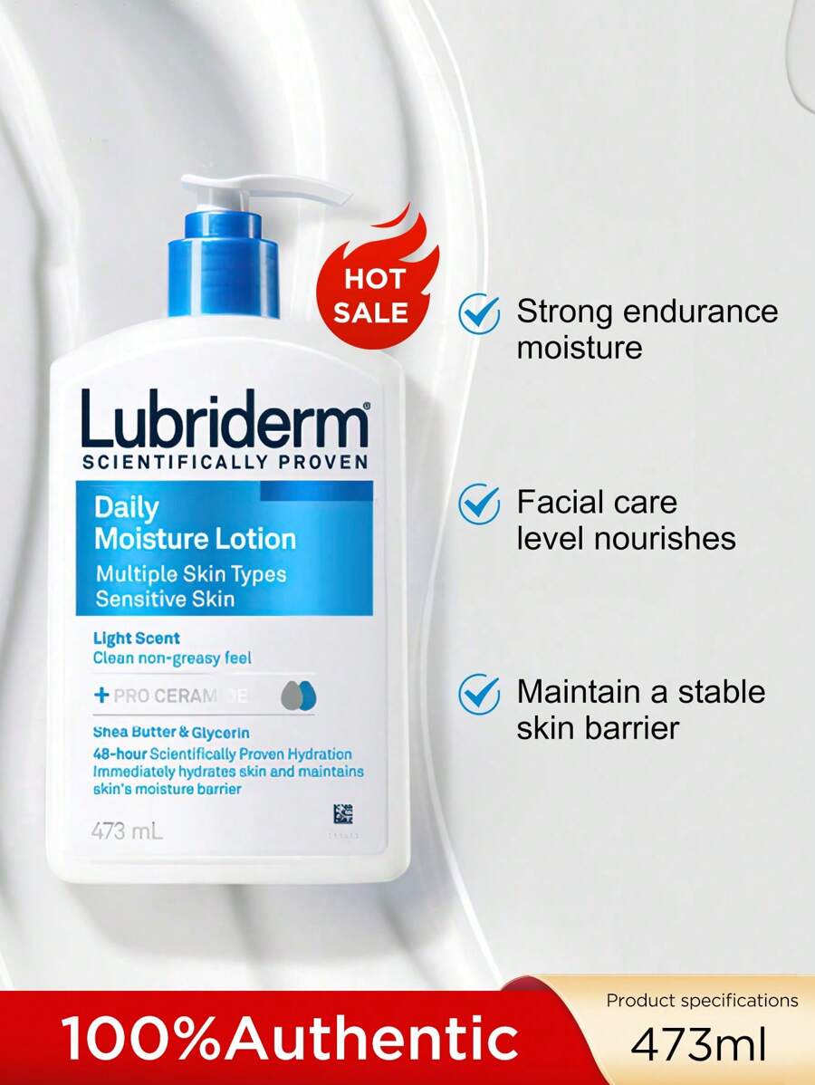 Lubriderm Intensive Relief Body Lotion, Moisturizing And Soothing For Smooth, Supple Skin In Fall And Winter - Blue 473ml - View 1