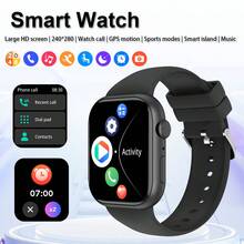 1 Đồng hồ thông minh dây đeo silicon Unisex, Màn hình cảm ứng TFT HD 2,23", Theo dõi nhiệt độ, Dự báo thời tiết, Bluetooth, Theo dõi thể thao, Nhắc nhở cuộc gọi/tin nhắn, Dành cho Android & IOS, Thích hợp làm quà tặng, Trường học, Thể thao, Tụ tập - Nhiều màu - Xem 8