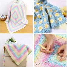 1 件纱线，用于 DIY 针织和钩编毯子、毛衣、围巾、 Amigurumi 娃娃。约 3,740 码。1.76 盎司/捆 - 彩色 - 查看 5