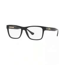 Versace | VE3303 Men's Rectangle Eyeglasses |  | Men Eyewear Frames - 黑色 - 查看 1