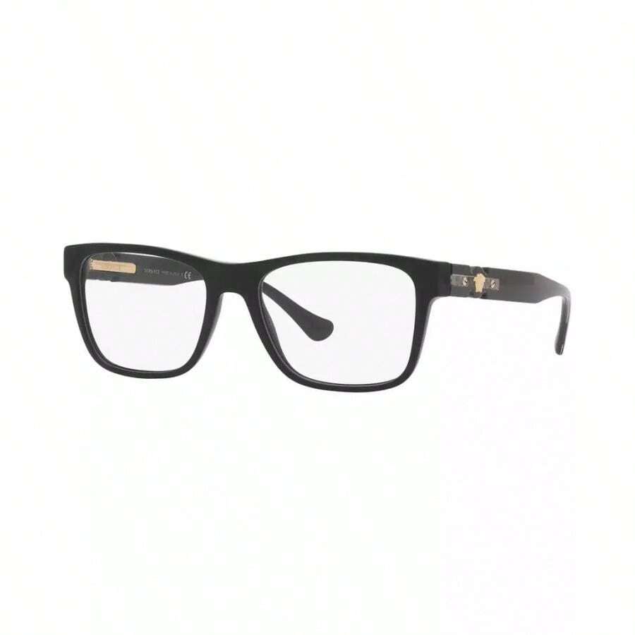 Versace | VE3303 Men's Rectangle Eyeglasses |  | Men Eyewear Frames - 黑色 - 查看 1