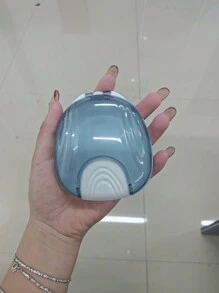 1 Pc Shell-Inspired Retainer Case, Press-Type Switch, Orthodontic Dental Case, Durable Mouth Guard, Night Guard, Teeth Aligner Holder, Portable Storage Container For Braces,Retainer Case, Portable Large Retainer Cases For Retainer And Denture Storage Tight Light And Easy - Coral Pink - View 8