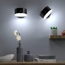 Lampada da lettura creativa con protezione per gli occhi, tocco sensibile e rotazione, lampada da comodino magnetica USB, luce notturna portatile