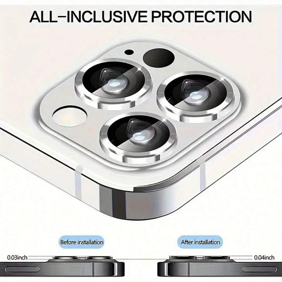 1pc Apple IPhone 14 Pro Max Camera Lens Tempered Glass Film, For IPhone