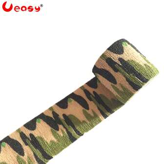 Ueasy 1 Rolls 5cm*4.5m Protective Camouflage Camo Fabric Wrap Outdoor Military Camouflage Tape Protective Equipment Elastic Cloth Wrapped For Hunting And Tactical Use, Elastic Camouflage Tape For Equipment, Cameras And Tools - Versatile Retractable Camouflage Packaging For All Users, Self-Adhesive Camouflage, Fabric Wrap, Elastic Bandage Tape For Lightweight Outdoor Gear Wrapping, Hunting & Tactical DIY Projects (Not For Heavy Duty Use)