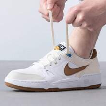 Nike Full Force Low Casual Sneakers - Men's, Comfortable, Versatile, Cushioned, Low-Top, Brown/White/Tan, HJ3485-121
