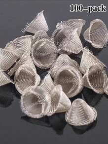 10/20/50/100 Lưới lọc tẩu thuốc lá bằng thép không gỉ hình chữ V, Bộ lọc hình bát dệt, Phụ kiện tẩu thuốc lá, Bộ lọc hình nón, Dụng cụ gia dụng - 1PC - Xem 9