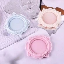 1 pieza Molde de silicona para velas con diseño estilo europeo, DIY